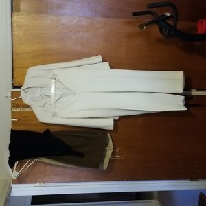 Two piece jacket and pants suit